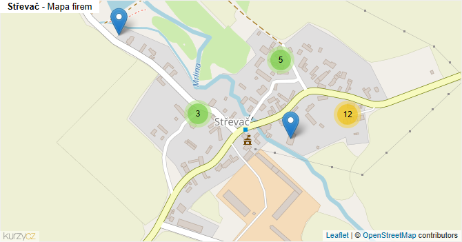 Střevač - mapa firem