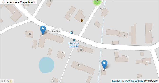 Střezetice - mapa firem