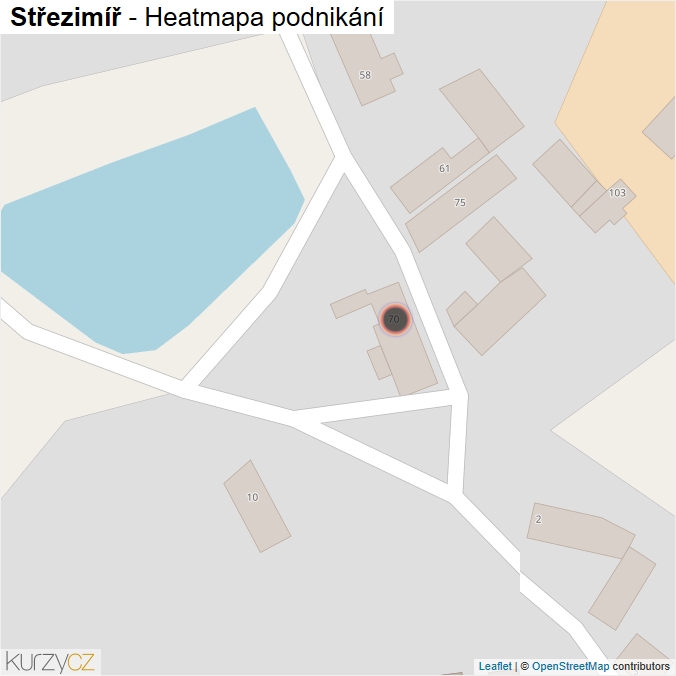 Mapa Střezimíř - Firmy v obci.