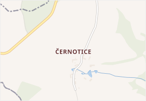 Černotice v obci Střezimíř - mapa části obce