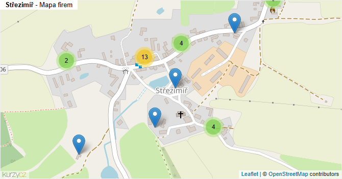 Střezimíř - mapa firem