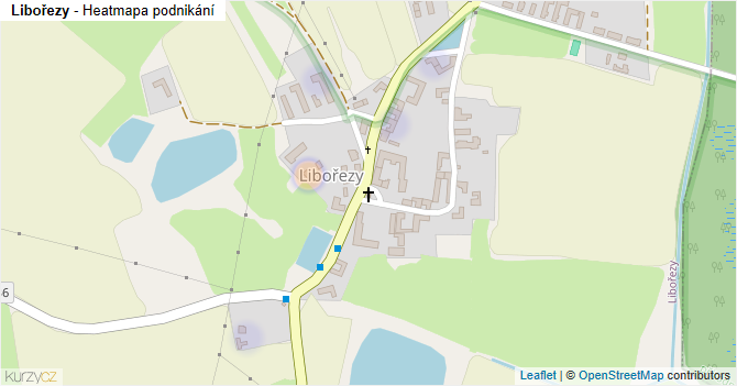 Libořezy - mapa podnikání