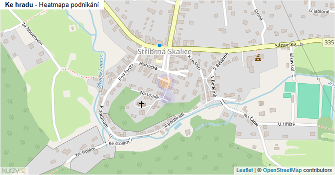 Ke hradu - mapa podnikání