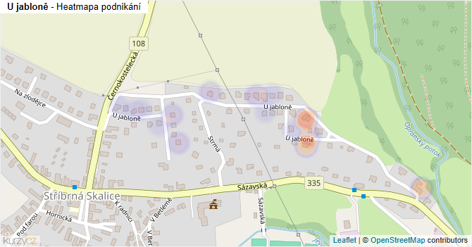 U jabloně - mapa podnikání