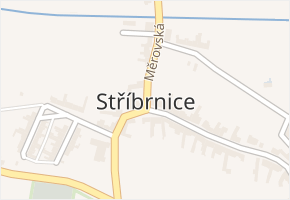Stříbrnice v obci Stříbrnice - mapa části obce