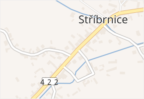 Stříbrnice v obci Stříbrnice - mapa části obce