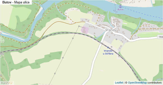 Butov - mapa ulice