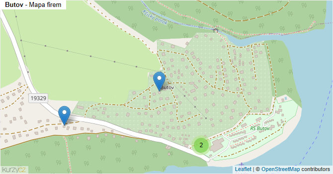 Butov - mapa firem
