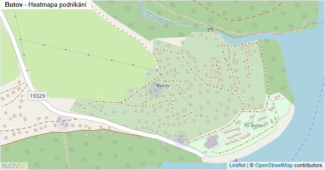 Butov - mapa podnikání