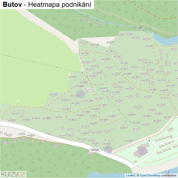 Mapa Butov - Firmy v části obce.