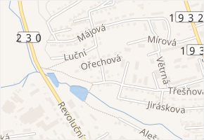 Jabloňová v obci Stříbro - mapa ulice