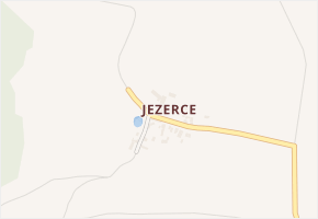 Jezerce v obci Stříbro - mapa části obce