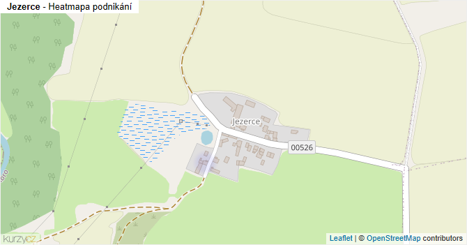 Jezerce - mapa podnikání