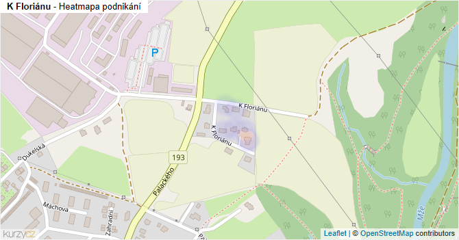 K Floriánu - mapa podnikání