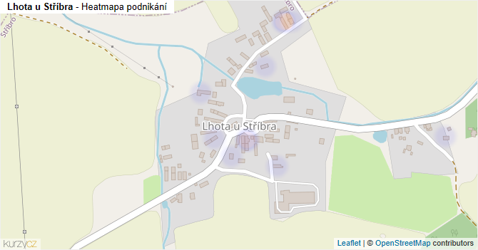 Lhota u Stříbra - mapa podnikání