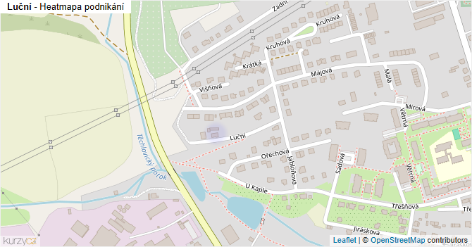 Luční - mapa podnikání