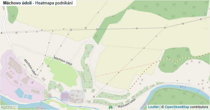 Máchovo údolí - mapa podnikání