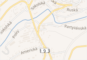 Na Vrchu v obci Stříbro - mapa ulice