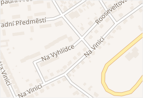 Na Vyhlídce v obci Stříbro - mapa ulice