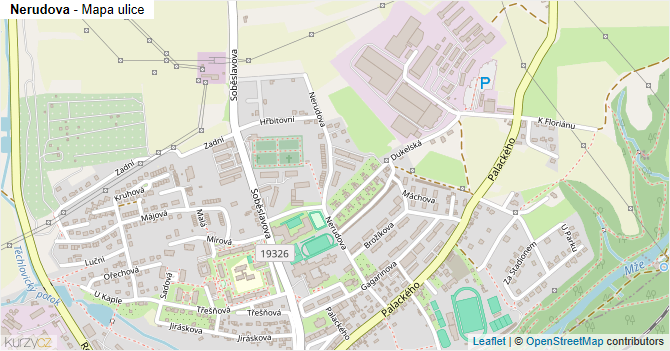 Nerudova - mapa ulice