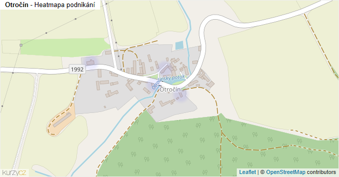 Otročín - mapa podnikání