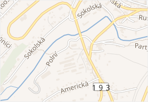 Polní v obci Stříbro - mapa ulice