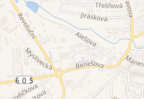 Prokopa Holého v obci Stříbro - mapa ulice