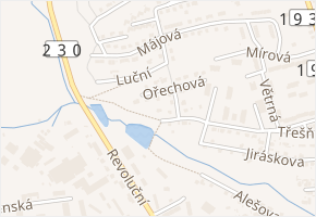 U Kaple v obci Stříbro - mapa ulice