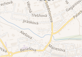 U Rybníka v obci Stříbro - mapa ulice
