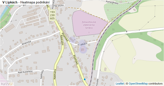 V Lipkách - mapa podnikání