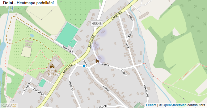 Dolní - mapa podnikání