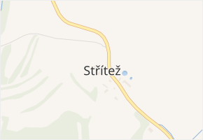 Střítež v obci Střítež - mapa části obce