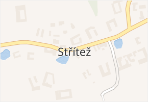Střítež v obci Střítež - mapa části obce