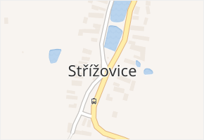 Střížovice v obci Střížovice - mapa části obce