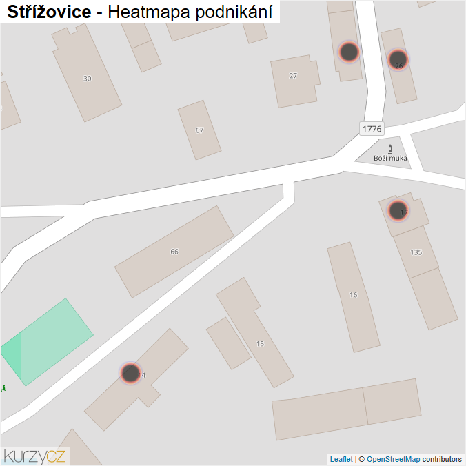 Mapa Střížovice - Firmy v obci.