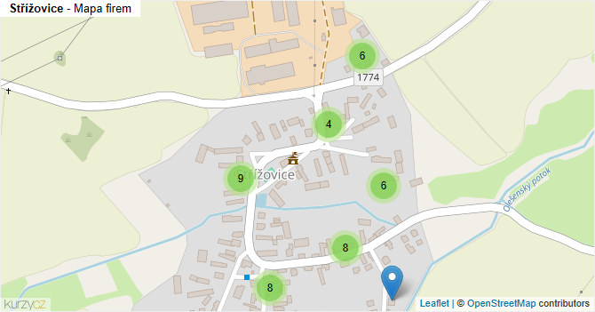 Střížovice - mapa firem