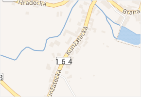 Kunžatecká v obci Strmilov - mapa ulice