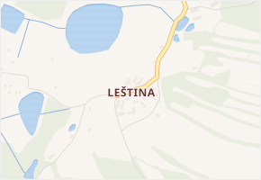 Leština v obci Strmilov - mapa části obce