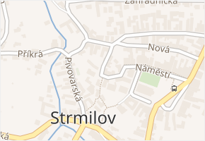 Pod Farou v obci Strmilov - mapa ulice