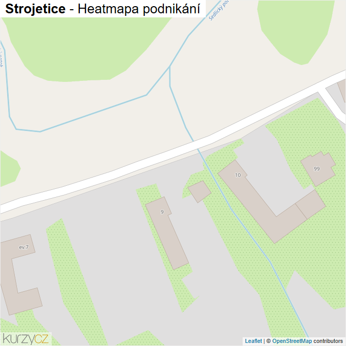 Mapa Strojetice - Firmy v obci.