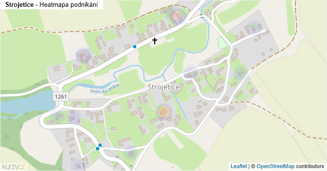 Strojetice - mapa podnikání