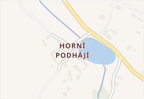 Horní Podhájí v obci Struhařov - mapa části obce