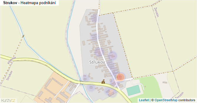 Strukov - mapa podnikání
