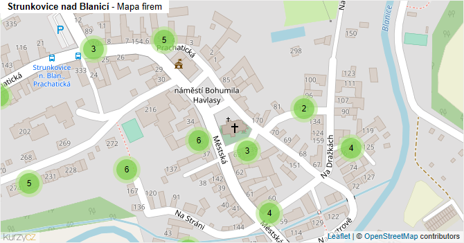 Strunkovice nad Blanicí - mapa firem