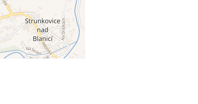 Strunkovice nad Blanicí v obci Strunkovice nad Blanicí - mapa části obce