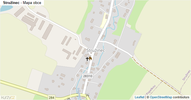 Stružinec - mapa obce