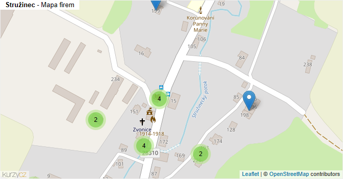 Stružinec - mapa firem
