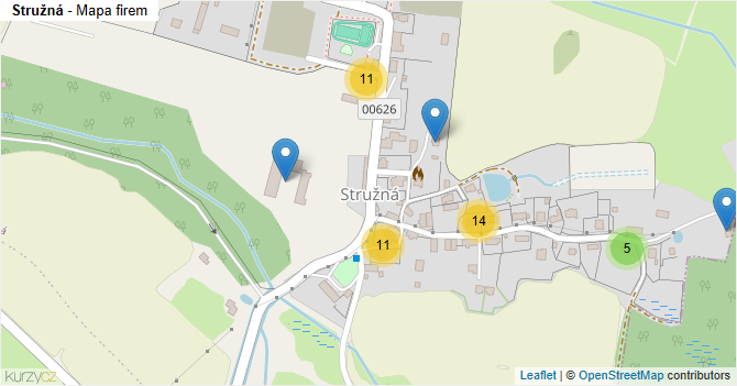 Stružná - mapa firem