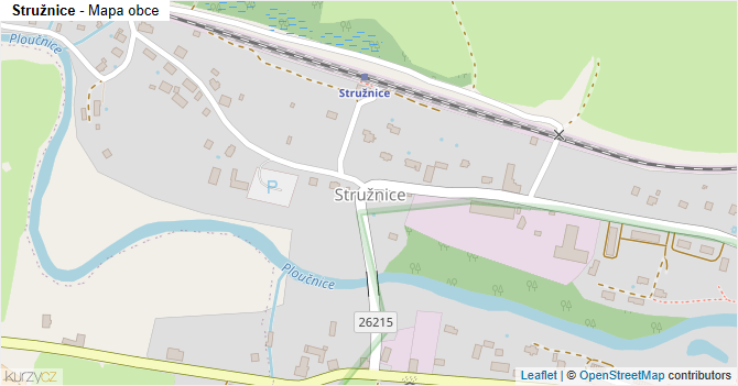 Stružnice - mapa obce