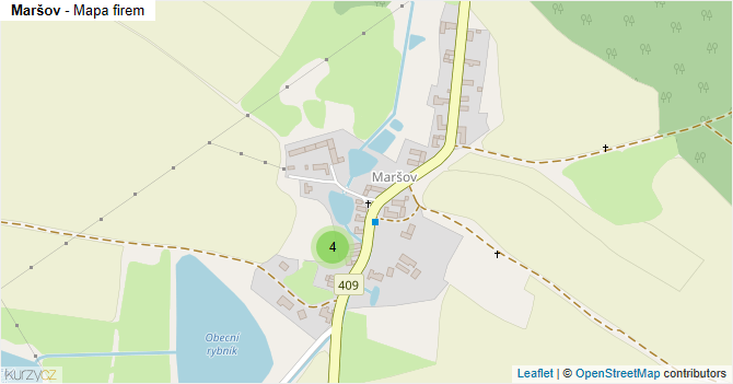 Maršov - mapa firem